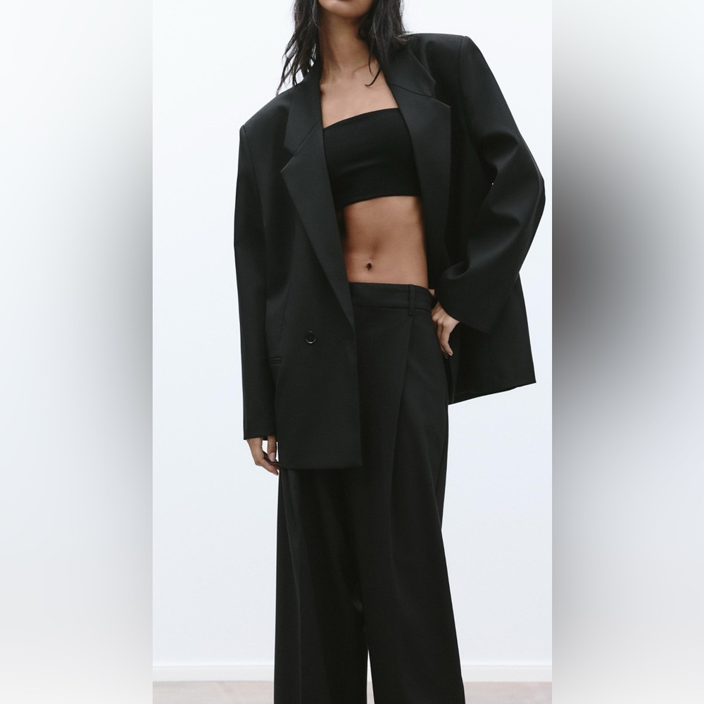 Zara oversized blazer L in black